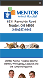 Mobile Screenshot of mentoranimalhospital.com